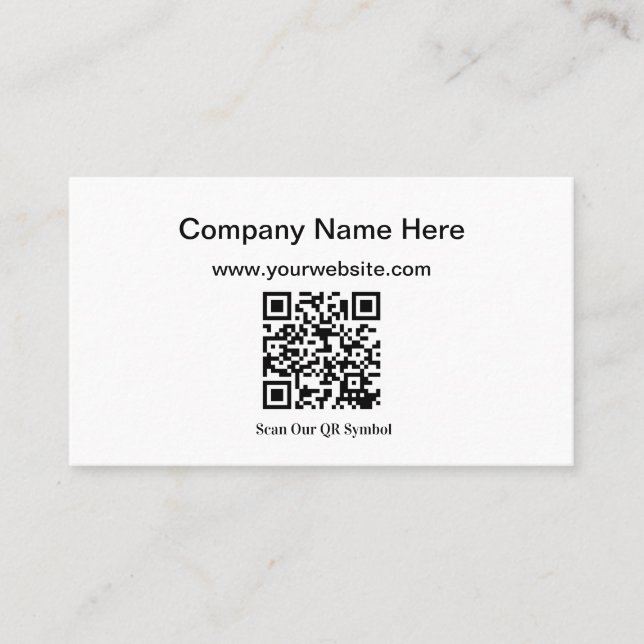 Añadir su propio código QR Tarjetas de visita (Anverso)
