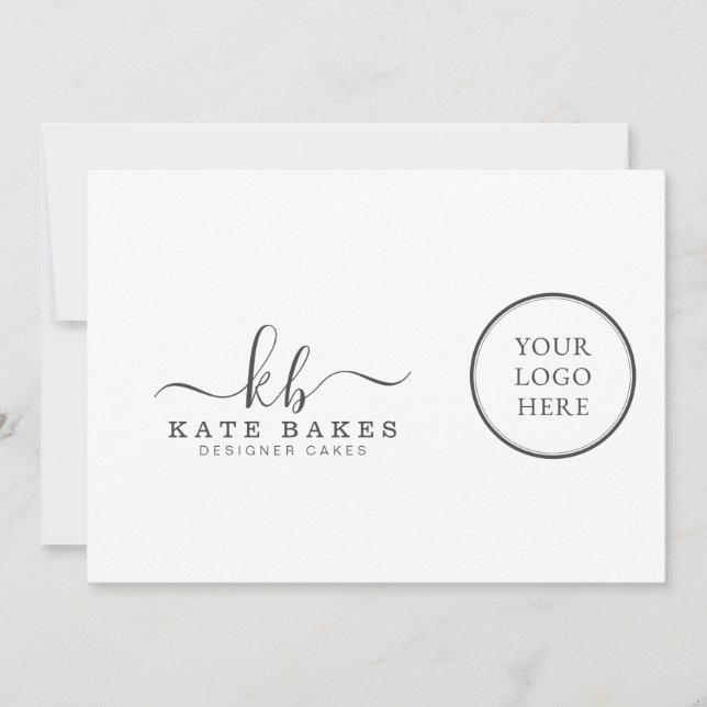 Añadir su propio logotipo Tarjeta de llamada simpl (Anverso)