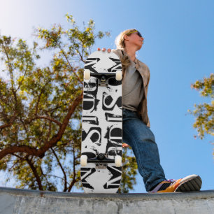 Añadir su propio nombre personalizado Skateboard p