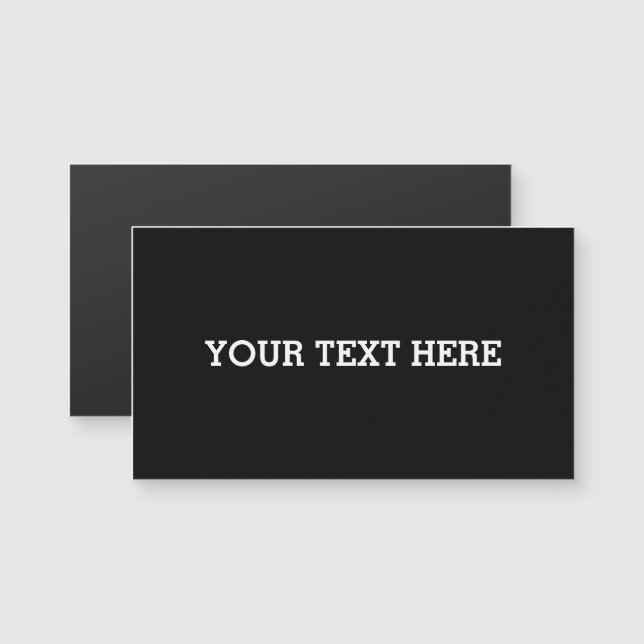 Añadir su propio texto Personalizado aquí negro y  (Anverso/Reverso)