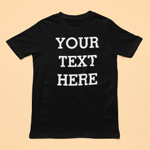 Añadir su propio texto Personalizado aquí negro y 