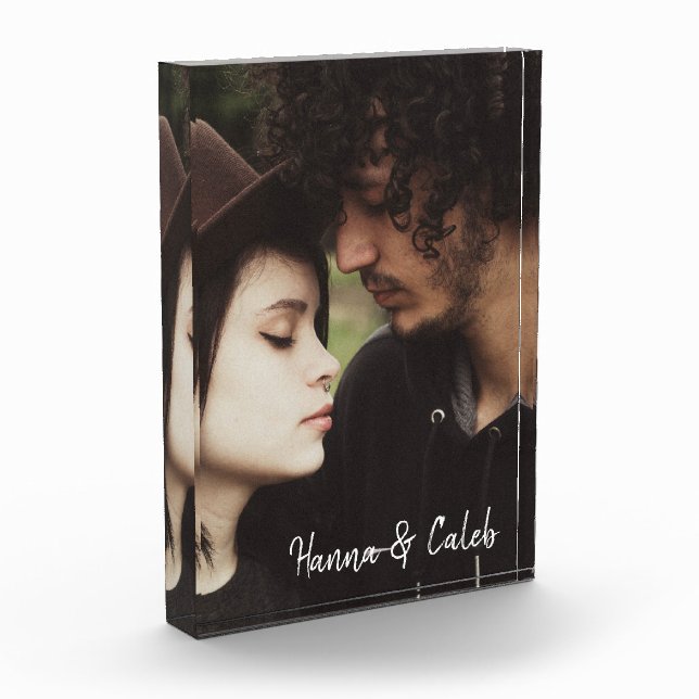 Añadir sus nombres a esta foto personalizada (Izquierda)