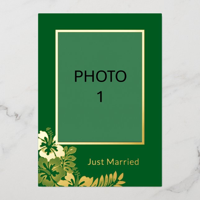 Añadir tarjeta de Invitación recién casada Boda de (Anverso)