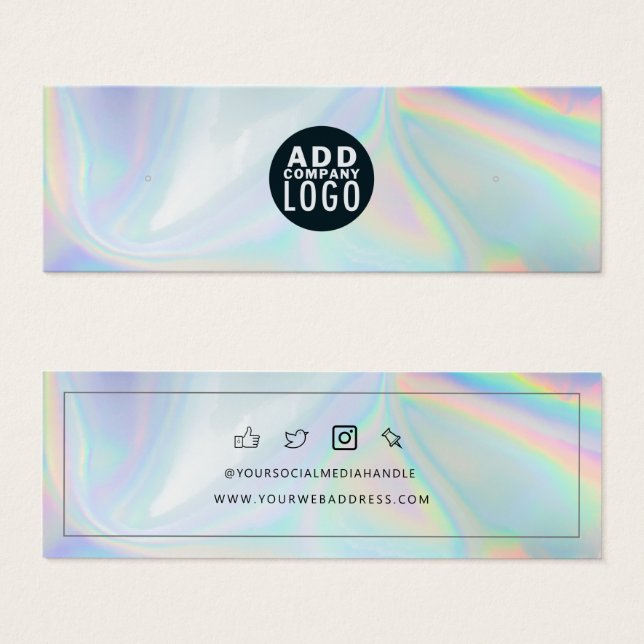 Añadir tarjeta de visualización Holográfica de log (Anverso y reverso)