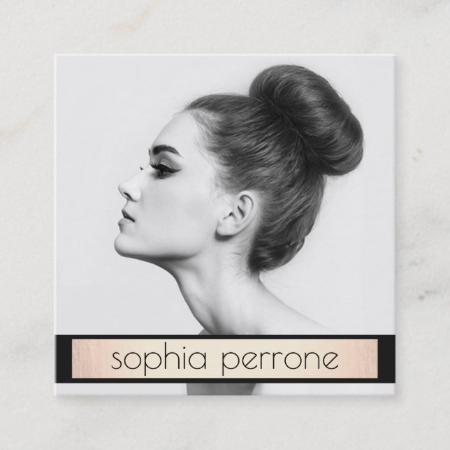 Añadir tarjeta fotográfica de salón de belleza (Anverso)