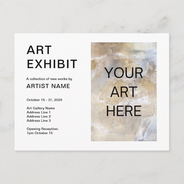 Añadir tarjeta postal de invitación a exposición d (Anverso)
