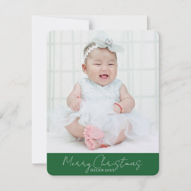 Añadir tarjetas de navidad de fotos con diseño de  (Anverso)