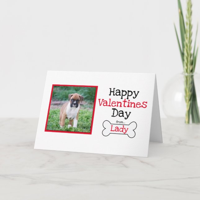 Añadir tarjetas de San Valentín de perro personali (Anverso)
