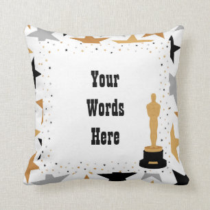 Añadir texto lindo almohada de decoración de cine