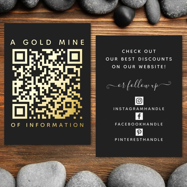 Añadir tu código QR Tarjeta de descuento de oro ne (Subido por el creador)