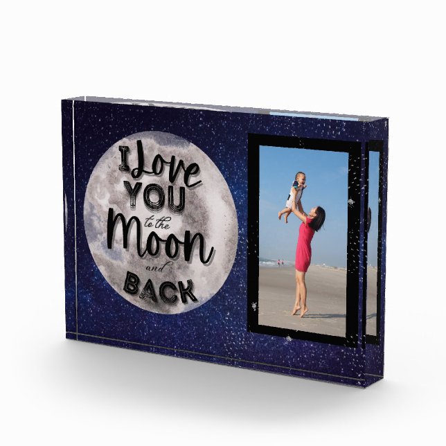 Añadir tu foto te amo a la luna y atrás (Derecha)