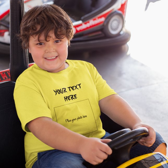 Añadir tu foto-texto Halloween, camiseta de niños- (Subido por el creador)
