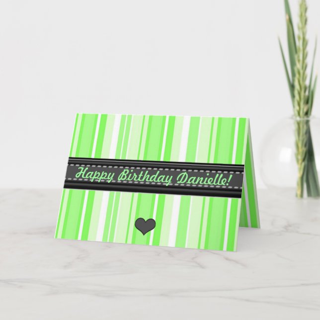 Añadir tu propia tarjeta de cumpleaños de franjas  (Anverso)
