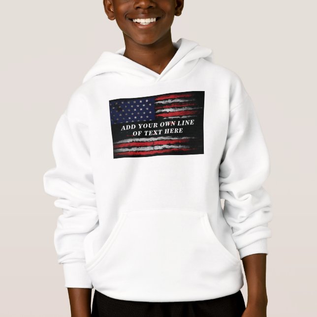 Añadir tu propio texto a la bandera norteamericana (Anverso)