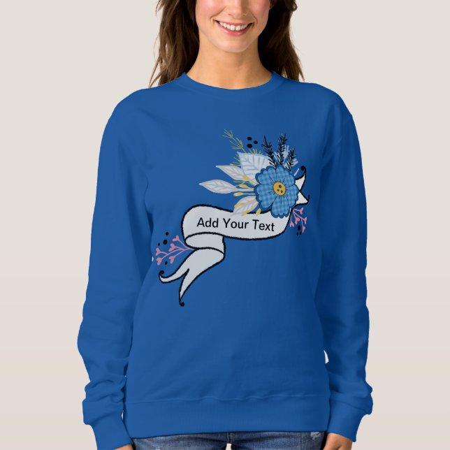 Añadir tu texto - Camisas sudaderas básicas de las (Anverso)