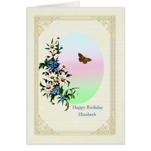 Añadir un cumpleaños de nombre con flores