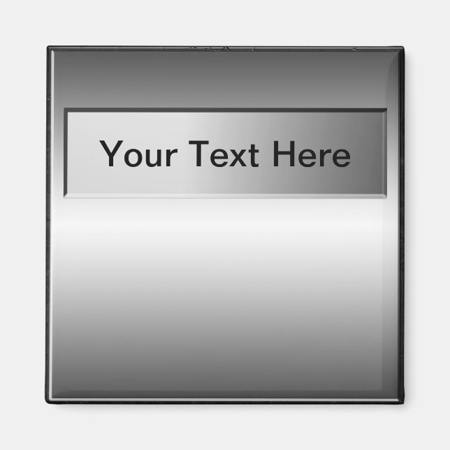 Añadir un imán de aspecto de placa Metalizado de t (Frente)