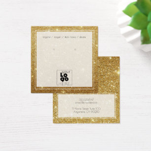Añadir Un Logotipo Purpurina Dorado Tarjeta De Pan