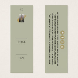 Añadir un logotipo Ropa verde sabia