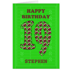 Añadir un nombre 19º Fútbol de cumpleaños