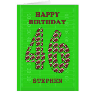 Añadir un nombre 46º Fútbol de cumpleaños