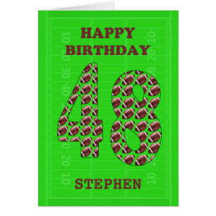 Añadir un nombre 48º Fútbol de cumpleaños