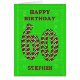 Añadir un nombre 60.ª Fútbol de cumpleaños