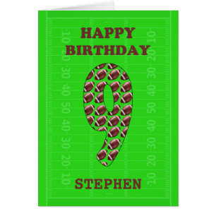 Añadir un nombre 9º Fútbol de Cumpleaños