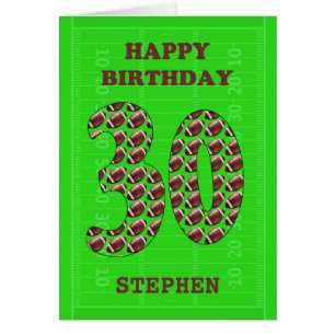 Añadir un nombre a 30.ª Fútbol de cumpleaños