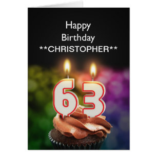 Añadir un nombre a las velas de esta tarjeta de cu
