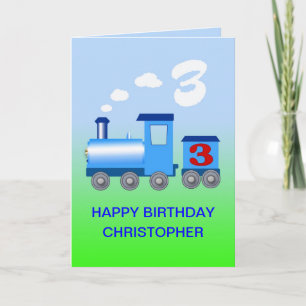 Añadir un nombre a una tarjeta de 3er cumpleaños