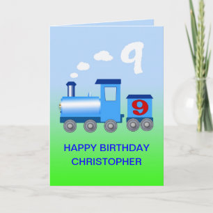 Añadir un nombre a una tarjeta de 9º cumpleaños
