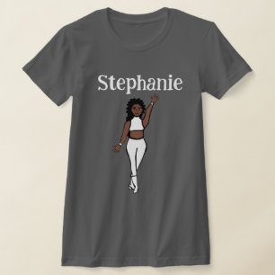 Añadir Un Nombre Camiseta De Bailarín Blanco