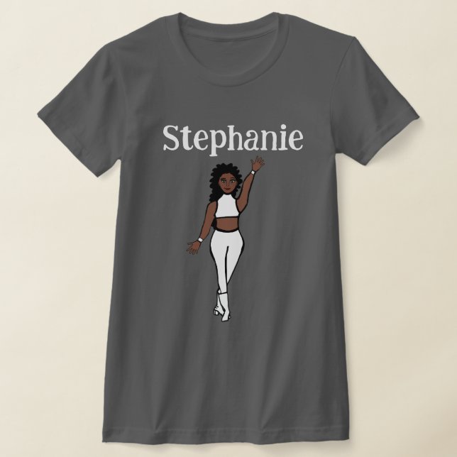 Añadir Un Nombre Camiseta De Bailarín Blanco (Distribución)