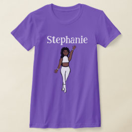 Añadir Un Nombre Camiseta De Bailarín Blanco