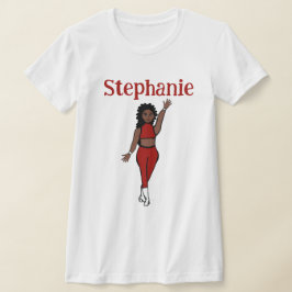 Añadir Un Nombre Camiseta De Bailarín Rojo