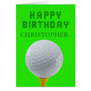 Añadir un nombre de cumpleaños de golf