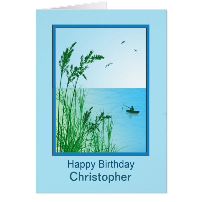 Añadir un nombre Pesca en el Mar de Cumpleaños (Frente)