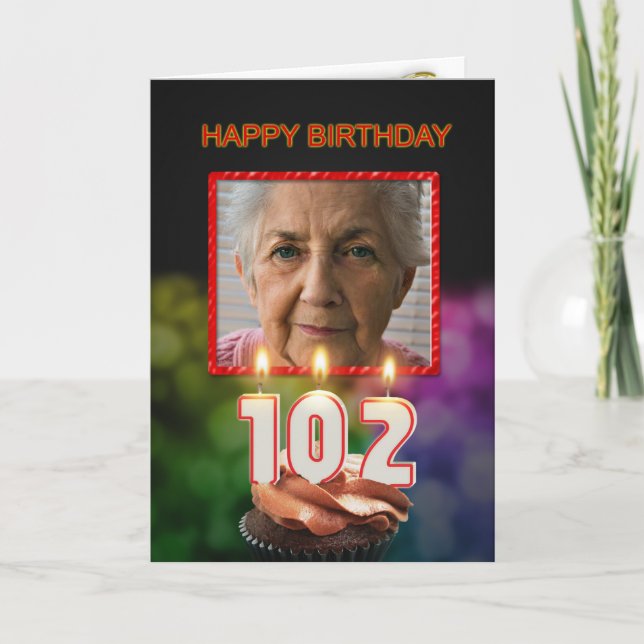 Añadir una imagen, 102ª tarjeta de cumpleaños con  (Anverso)