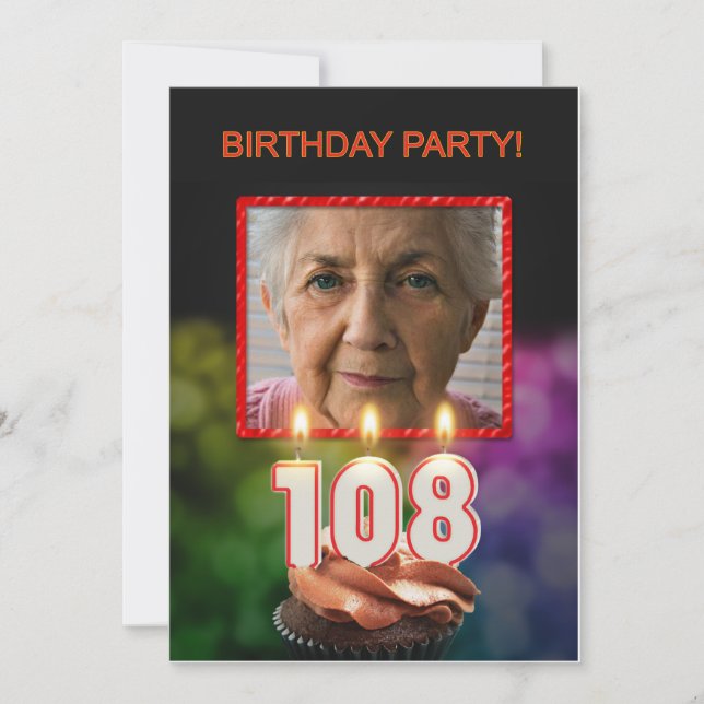 Añadir una imagen, 108ª invitación de fiesta de cu (Anverso)
