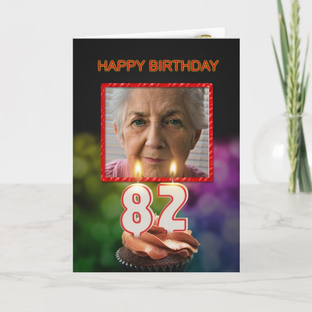 Añadir una imagen, 82ª tarjeta de cumpleaños con v (Anverso)
