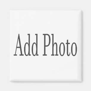 Añadir una ronda de fotos o un imán cuadrado