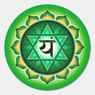 anahata o Pegatina de chakra cardiaca