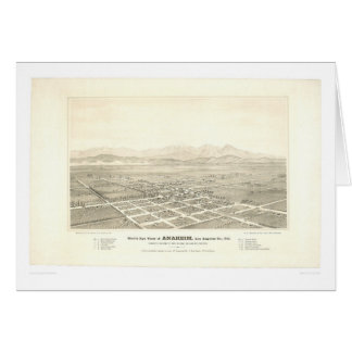 Anaheim, mapa panorámico del CA (0025A) -