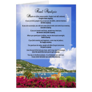 Análisis final: "Hazlo de todos modos"