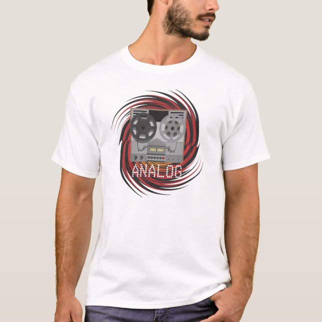 ANÁLOGO: Magnetófono de carrete: Camiseta (Anverso)