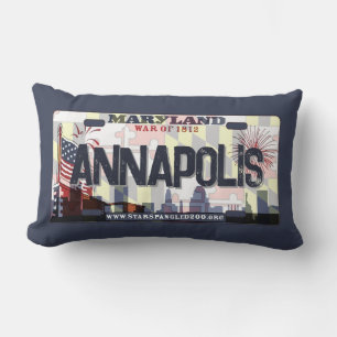 Anapolis Maryland, almohada de placa de matrícula