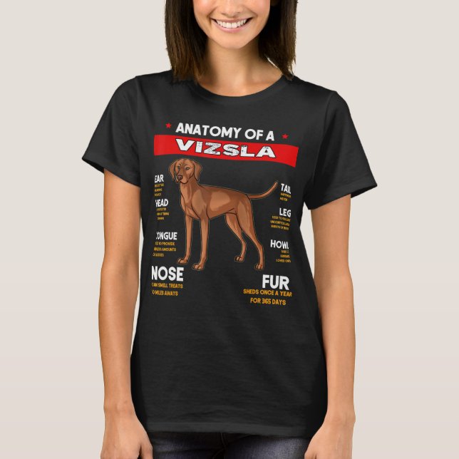 Anatomía De Un Perro Vizsla Amantes De La Camisa (Anverso)