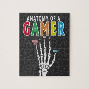 Anatomía De Un Rompecabezas Funny De La Mano Del E