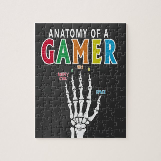 Anatomía De Un Rompecabezas Funny De La Mano Del E (Vertical)